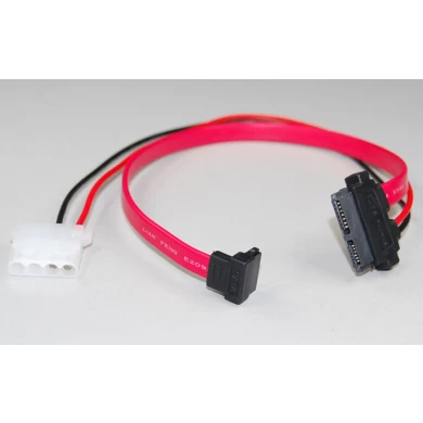 Ус067-Су USB 2,0 до 7 + 6 13пин slimline SATA с портативным CD двдрв кабелем
