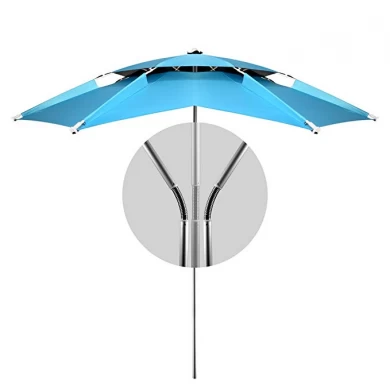 1.8m Outdoor Fishing Camping Folding Waterproof Sunscreen Umbrella Beach Rest Angling Universal Anti UV Sunshade Umbrella Awning