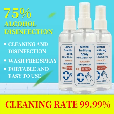 100ml Wash Disinfectant Gel  Hand Sanitizer Gel Antibacterial Alcohol Hand Sanitizer Gel OEM 75% Alcohol