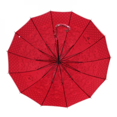 Regenschirm mit 16 Rippenschönheiten