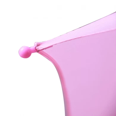 17 '' * 8k автооткрытый оцинкованный металлический ветрозащитный детский прямой розовый зонт
