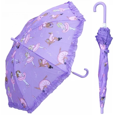 La impresión en color de 19 pulgadas crea un paraguas para niños con flores Eadge.
