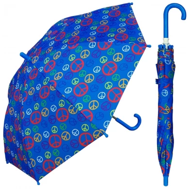 19 인치 모든 프린트 패널 안전 수동 카톤 키즈 우산