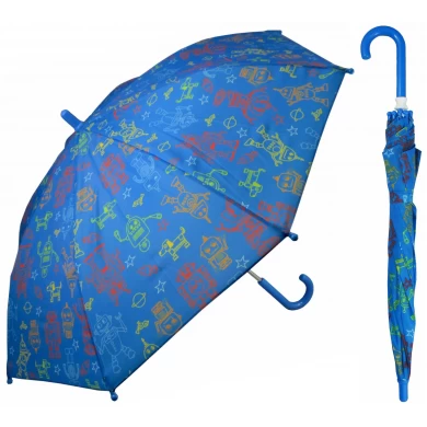19インチすべてのプリントパネルの安全な手動開いたカートンの子供の傘