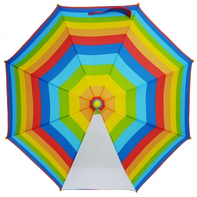 Le parapluie adapté aux besoins du client par conception adaptée aux besoins du client d'impression de début de couleur 19Inch avec le panneau de POE