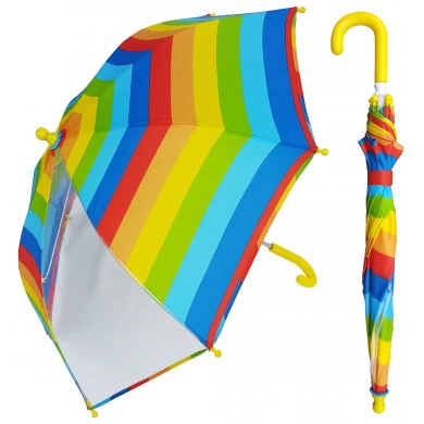 19 Zoll Farbe Full Start Print Customized Design Kinder Regenschirm mit POE-Panel