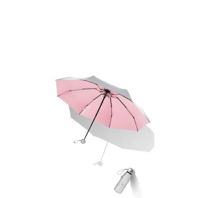 19inch * 8K 5 Super Mini Titanium zilver gecoate goede zonbestendige paraplu