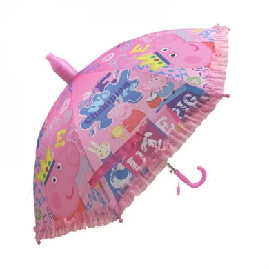El diseño modificado para requisitos particulares niños coloridos de la impresión 19inch vende al por mayor el paraguas