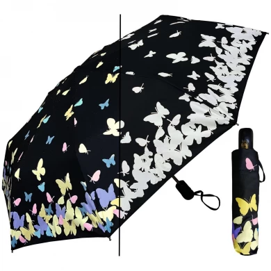 Cadeau magique de changement de couleur et de promotion de 21 pouces * 8K mini parapluie pliant