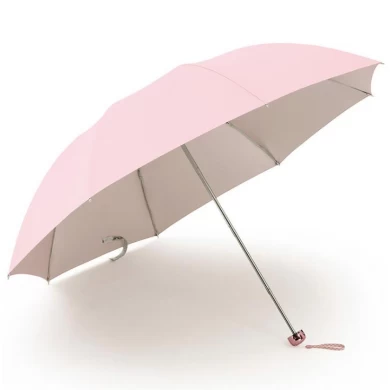 21inch*8k Manual open Silver Coating Waterproof Promotion Fold Umbrella
