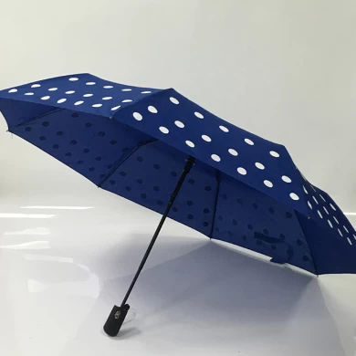 21inch*8k Waterchange Color Fabric Auto Open And Closed Fold Gift Umbrella