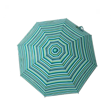 21inch * 8k falten regenfesten Regenschirm des supergrünen Streifenlichtrahmens