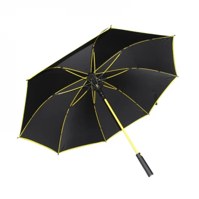 27inch Match Color Fiberglass Windproof frame golf umbrella china umbrella factory