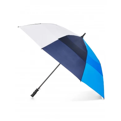 Parapluie de golf de poignée en plastique de cadre de coupe-vent de fibre de verre de vent d'auvent 30inch