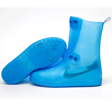 5 cas de couleur réutilisables chaussures de pluie sécuritaires couvrent antidérapant pvc chaussures pluie couvrent imperméable chaussures de pluie protection