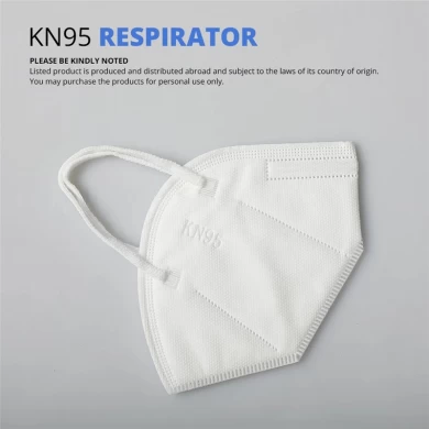 ป้องกันไวรัสฝุ่นรีไซเคิลได้ขายร้อน 50 ชิ้น / ถุง kn95 ป้องกันรีไซเคิลใบหน้า kn95 หน้ากาก