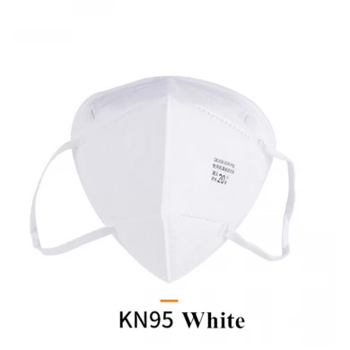 Masque jetable non tissé blanc anti-virus kn95 avec certification CE