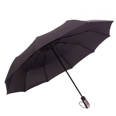 Auto open and closed man fiberglass frame windproof gift umbrella