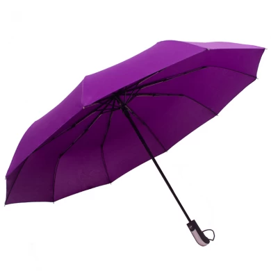 Parapluie cadeau coupe-vent homme en fibre de verre cadre auto ouvert et fermé