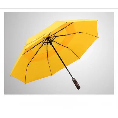 BSCI Shaoxing leverancier opvouwbare paraplu groot formaat winddichte 3 opvouwbare paraplu