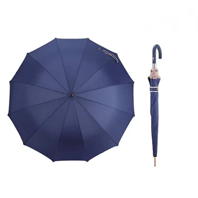 Paraguas recto a prueba de viento a prueba de viento colorido barato anti UV 25 para hombre y mujer