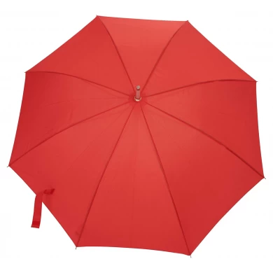 China Factory Custom New Model 105CM 8Ribs Auto Open Straight Umbrella with Matched Color Handle