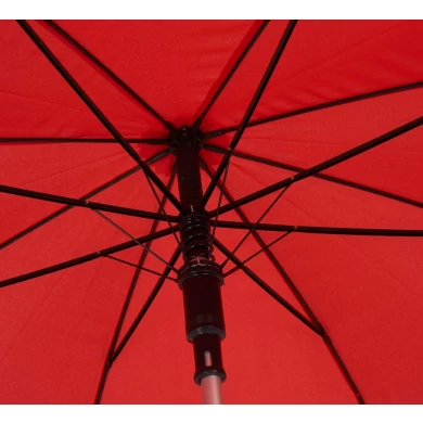 China Factory Custom New Model 105CM 8Ribs Auto Open Straight Umbrella with Matched Color Handle