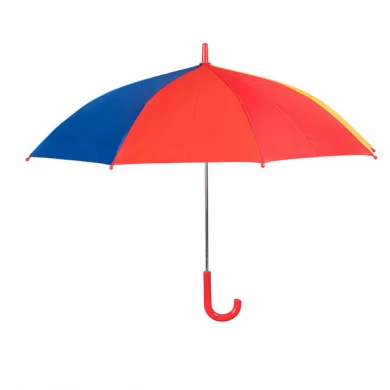 Usine chinoise en gros 38 "8K parapluie droit coloré d'arc-en-ciel pour des enfants