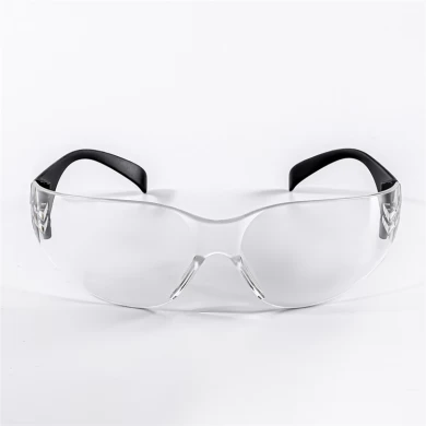 Doorzichtige anti-stof, anti-spat, slagvaste pc, heldere lens, veiligheids-lasbril voor oogbescherming