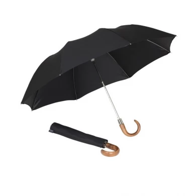 Commerciële 25 inch10 ribben Portable Auto Open Close Grote paraplu Automatische 3 zwartgevouwen paraplu