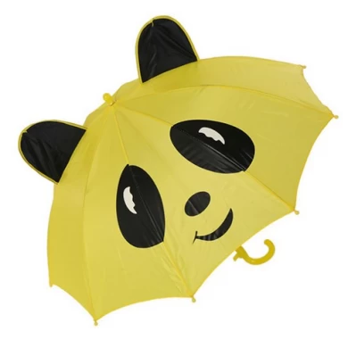 크리 에이 티브 자동 열기 귀여운 만화 동물 모양의 긴 손잡이 어린이 우산