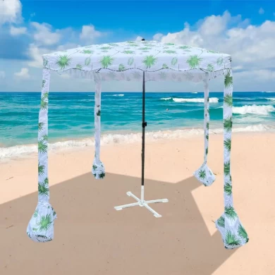 Customized Design Wholesale Portable Square Windproof Custom Printed Pop Up Outdoor Beach Cabana