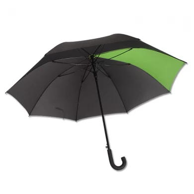 إيفا هدية مقبض منحني الألياف الزجاجية مظلة مظلة مظلة هدية الأخضر