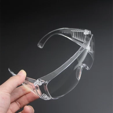 Economical safety glasses, clear anti-fog lens eyewear, universal fit personal protection safety goggles glasses