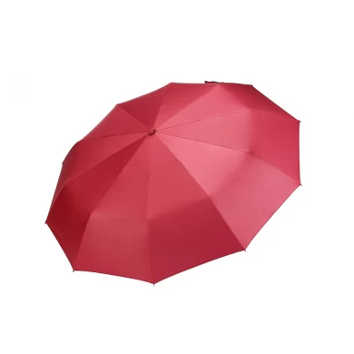 Cadre en fibre de verre, verre repliable, parapluie en fibre de verre, parapluie pliant, entièrement en tissu Pongee 10K * automatique