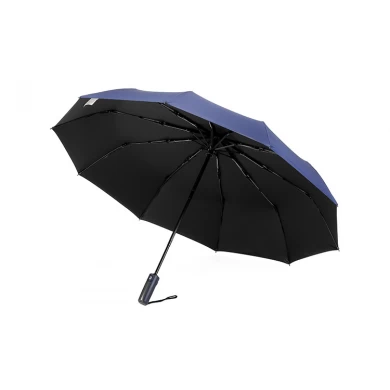 10K * automatic High Quality Windproof Metal Frame Man Umbrella With Case