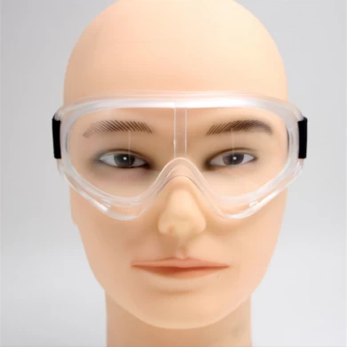 Lunettes de protection souples souples à évent indirect, lunettes de protection à lentille transparente avec sangle réglable