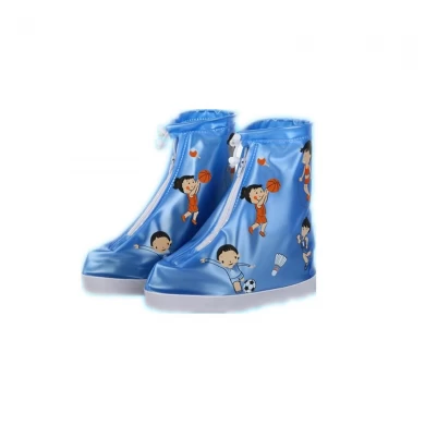 Fun Printed Kids cartoons PVC printed rain shoes boots cover