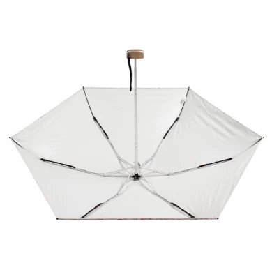 Geschenkartikel für Damen Sun Floral 5-fach Mini Regenschirm mit Tasche