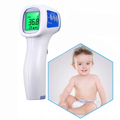 เครื่องวัดอุณหภูมิแบบดิจิตอลแบบไม่สัมผัสอินฟราเรดเทอร์โมมิเตอร์หน้าผากทารก