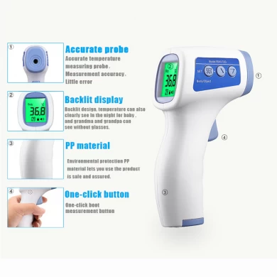 Gezonde medische fabrikant contactloze digitale infraroodthermometer baby voorhoofdthermometers