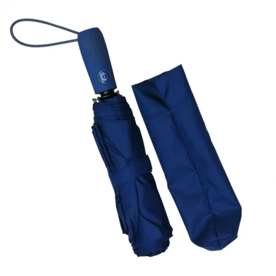 Высококачественный автоматический открытый и закрытый подарочный складной зонт с паппер-бокс
