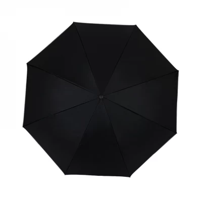 고품질 사용자 정의 Windproof 이중 레이어 내부 반사 테두리와 역방향 검은 우산 역방향