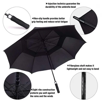 High Quality Double Canopy Umbrella Custom Print Full Body Umbrella Golf Umbrella With Logo Prints