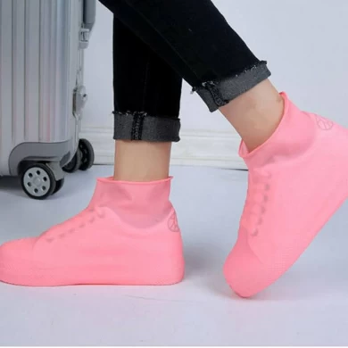 High quality  PVC  Outdoor rainy waterproof shoes cover rain anti-slip thick wear-resistant silicone adult children rain boots