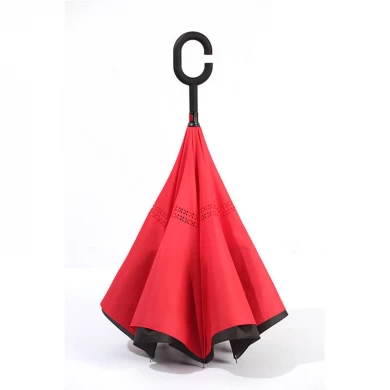 Inverted car promotion advertisement double layer umbrella