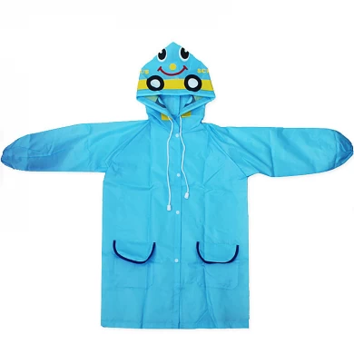 Japan style five colors EVA waterproof cute rain coats poncho for girls boys