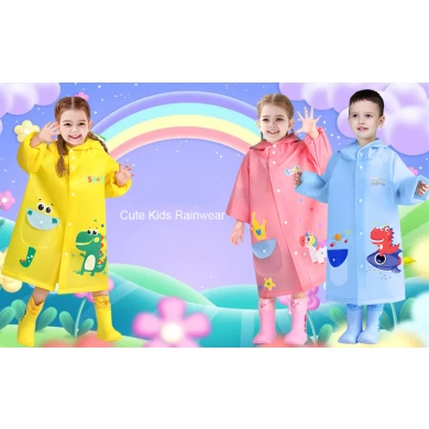 Kids Rain Jacket Thick Poncho Waterproof for Kids