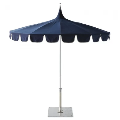 LOTUS Customized 1.8m Outdoor Pagoda Tassels Beach Cafe Large Umbrella Parasols for Beach