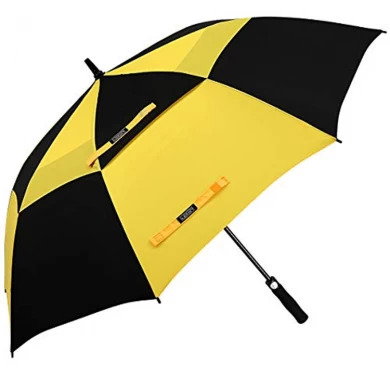 LOTUS Large Double Golf Umbrella Straight Pole Long Handle Wind Resistant Automatic Umbrella for Advertising